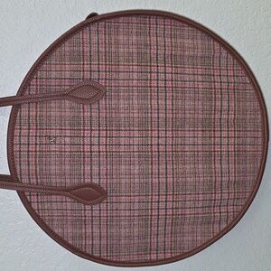 Joules Fulbrook Round Pink Tweed Purse